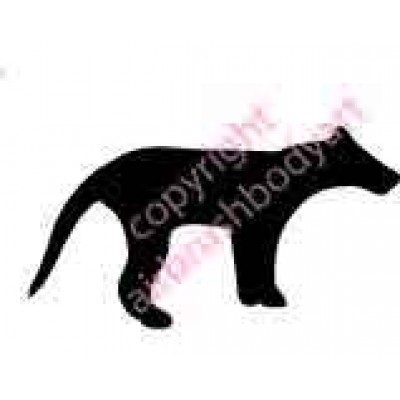 0262b tazzie tiger backing reusable stencil